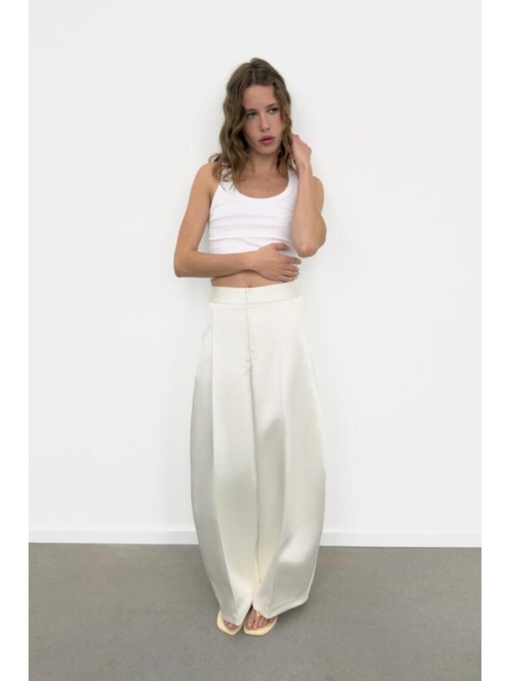 ZARA SATIN EFFECT BALLOON PANTS